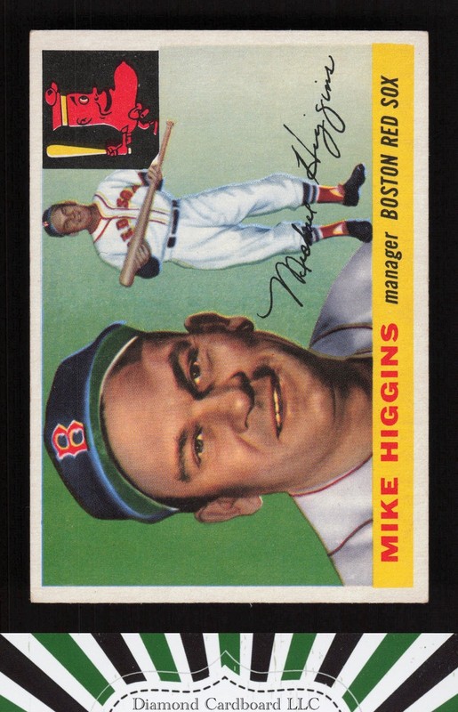 1955 Topps #150 Mike Higgins EX n, front