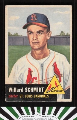 1953 Topps #168 Willard Schmidt FR a, front