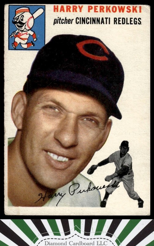 1954 Topps #125 Harry Perkowski VG a, front