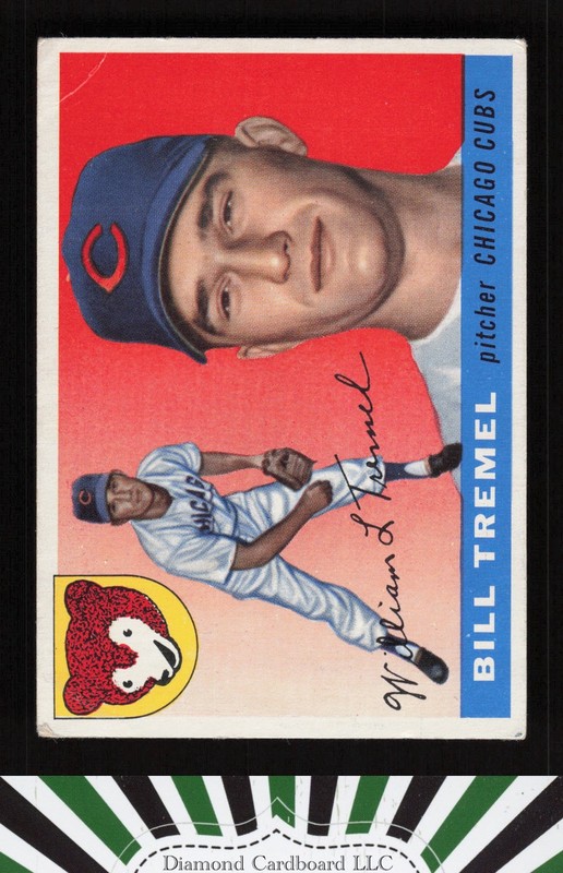 1955 Topps #52 Bill Tremel VG f, front