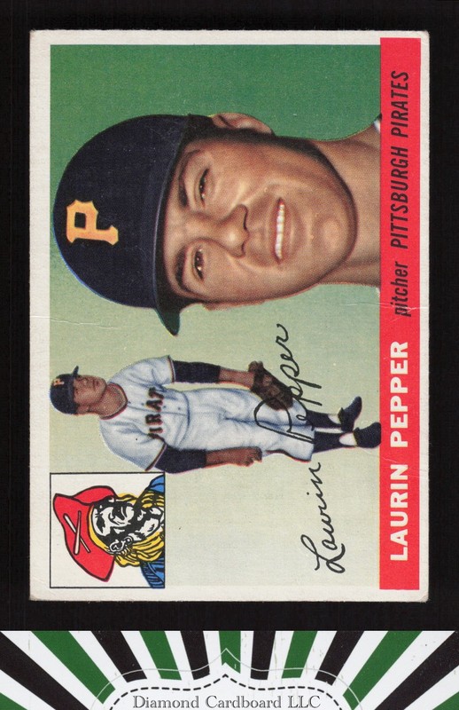 1955 Topps #147 Laurin Pepper VG a, front
