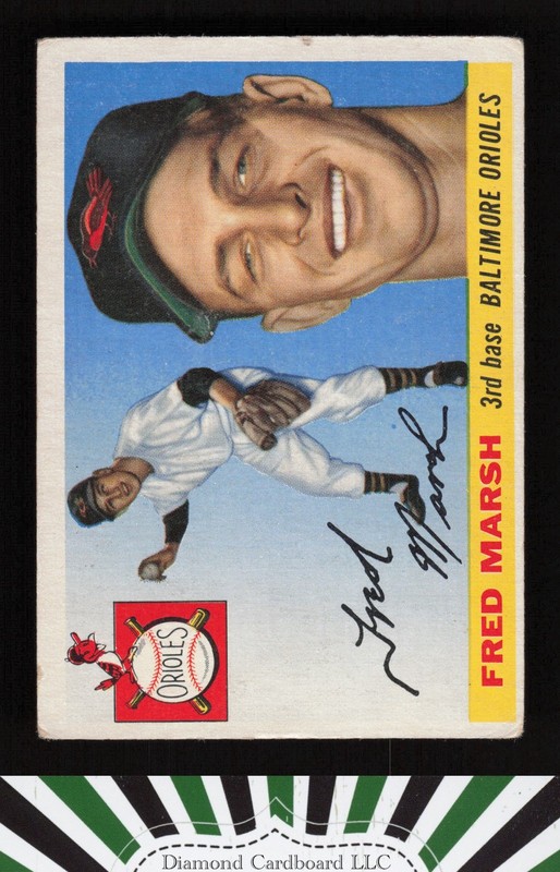 1955 Topps #13 Fred Marsh VG a, front