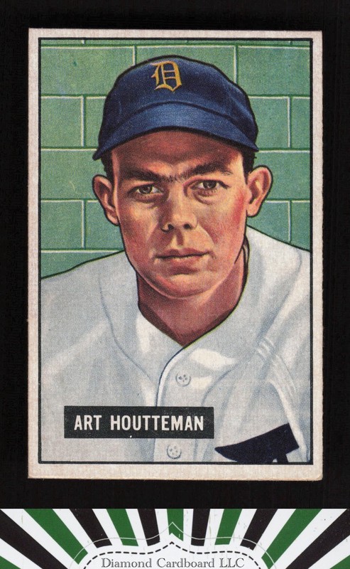 1951 Bowman #45 Art Houtteman VG+, front