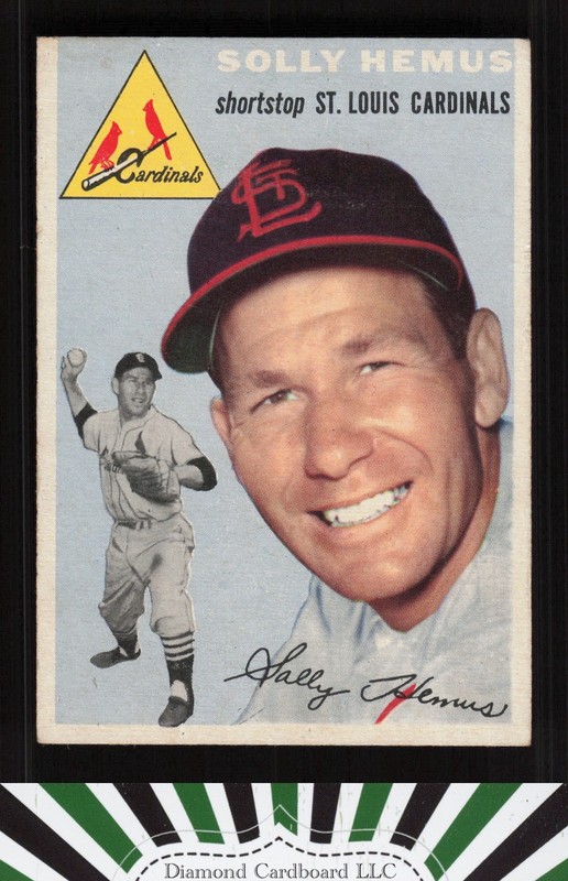 1954 Topps #117 Solly Hemus VG [CENTERED] e, front