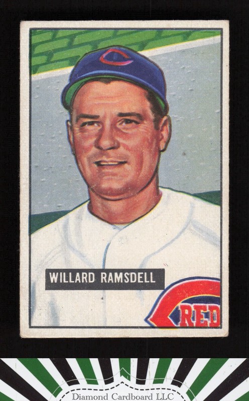 1951 Bowman #251 Willard Ramsdell VGEX, front