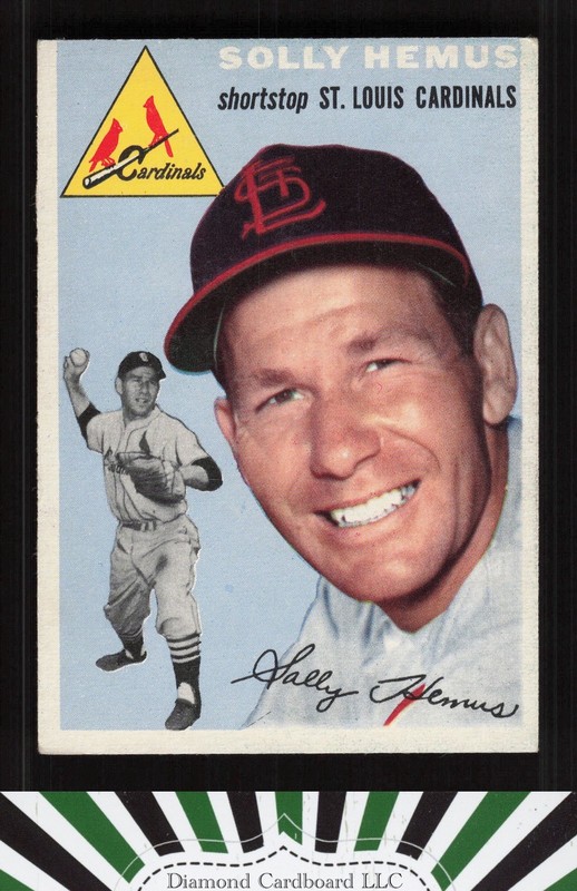 1954 Topps #117 Solly Hemus EX o, front
