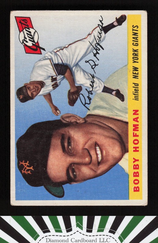 1955 Topps #17 Bobby Hofman GD a, front