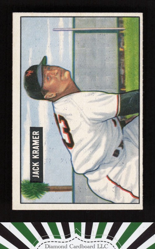 1951 Bowman #200 Jack Kramer EX+, front