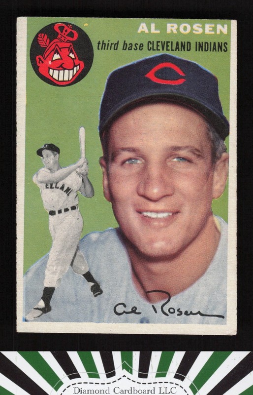 1954 Topps #15 Al Rosen VGEX+ e, front