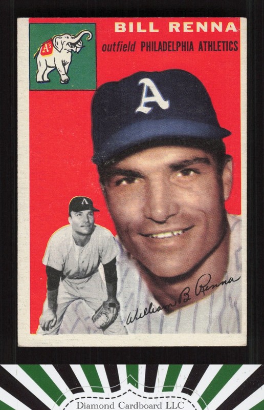 1954 Topps #112 Bill Renna VG a, front