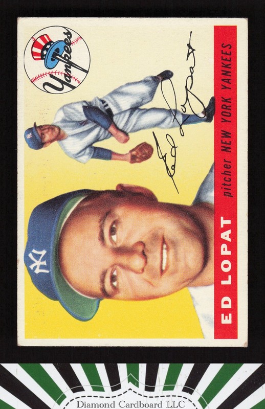 1955 Topps #109 Ed Lopat VGEX f, front