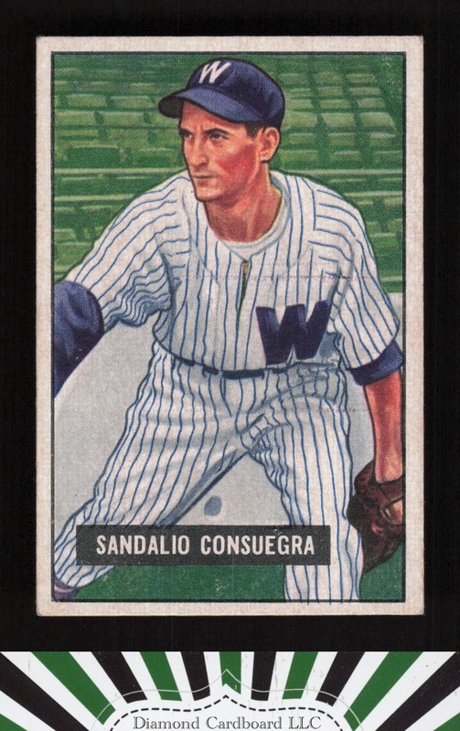 1951 Bowman #96 Sandy Consuegra VG [CENTERED], front