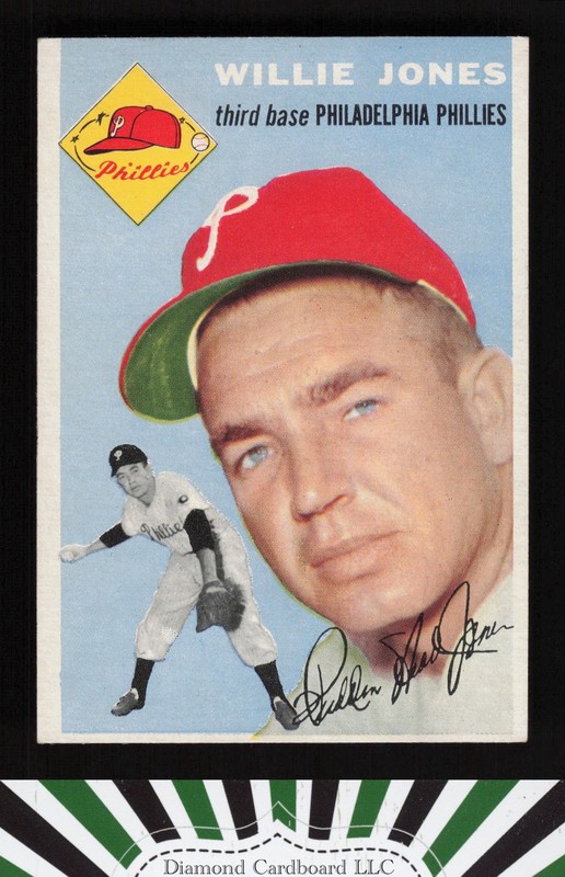 1954 Topps #41 Willie Jones EX g, front