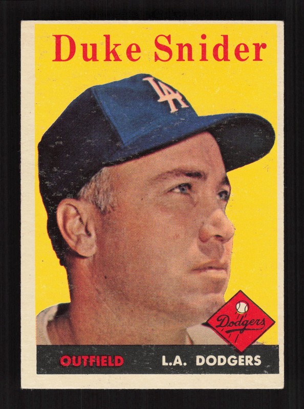1958 Topps #88 Duke Snider EX h, front