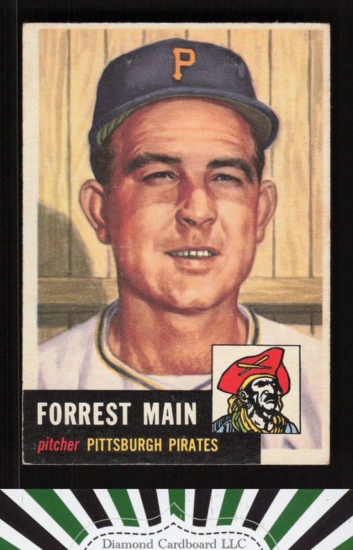 1953 Topps #198 Forrest Main VGEX e, front