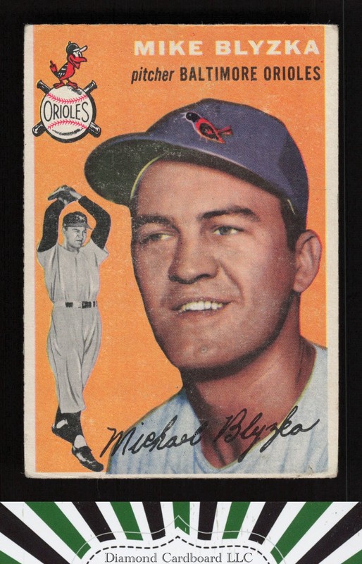 1954 Topps #152 Mike Blyzka GD n, front