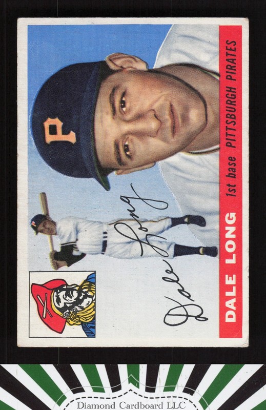 1955 Topps #127 Dale Long VGEX+ d, front