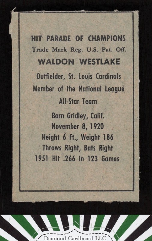 1952 Berk Ross Waldon Westlake EXMT, back
