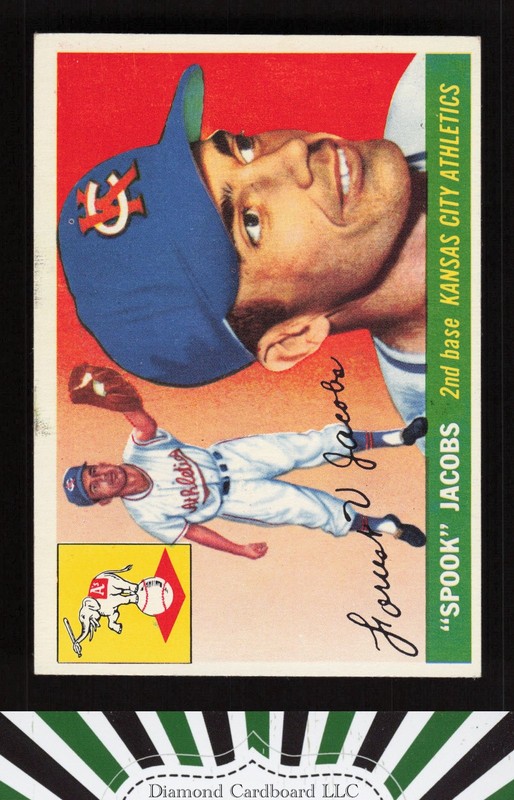 1955 Topps #61 Spook Jacobs VGEX+ t, front
