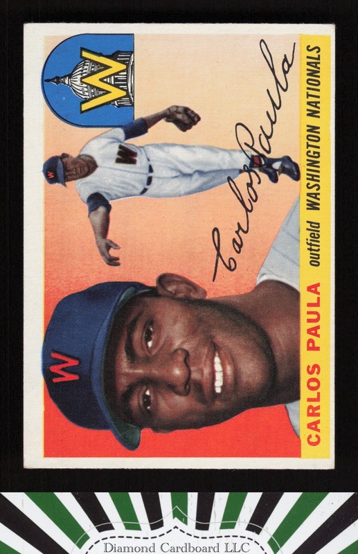 1955 Topps #97 Carlos Paula VGEX+ l, front