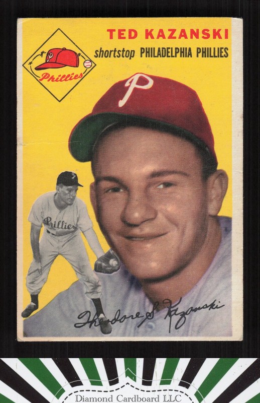 1954 Topps #78 Ted Kazanski GD i, front