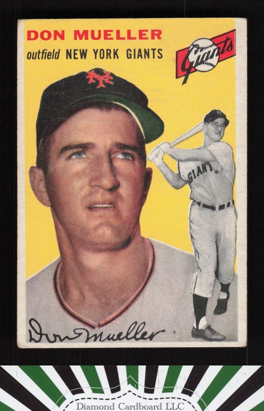 1954 Topps #42 Don Mueller VG+ d, front