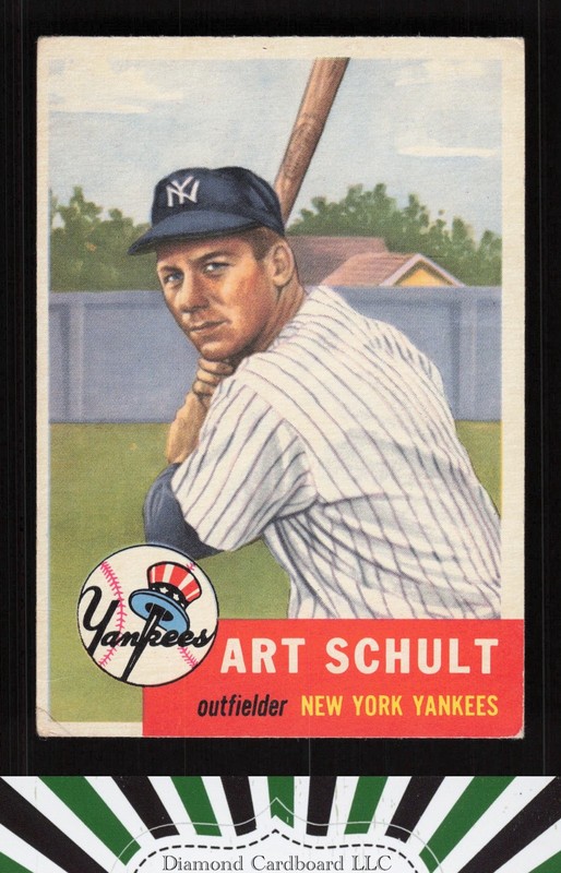 1953 Topps #167 Art Schult VG g, front