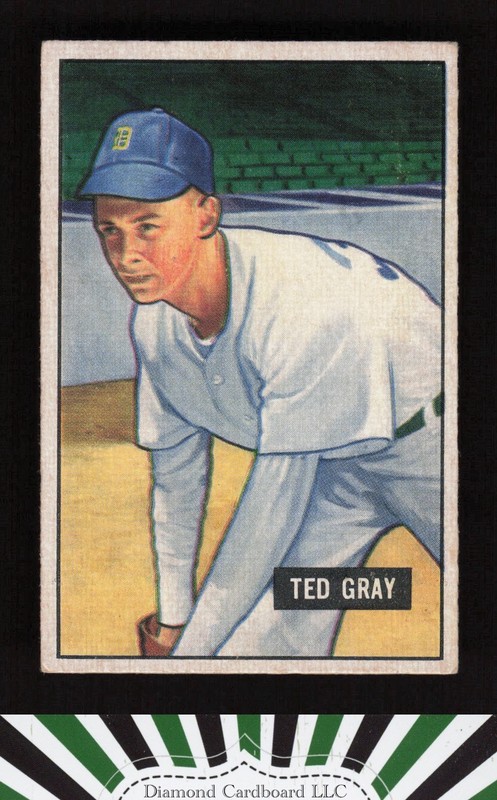 1951 Bowman #178 Ted Gray VGEX, front