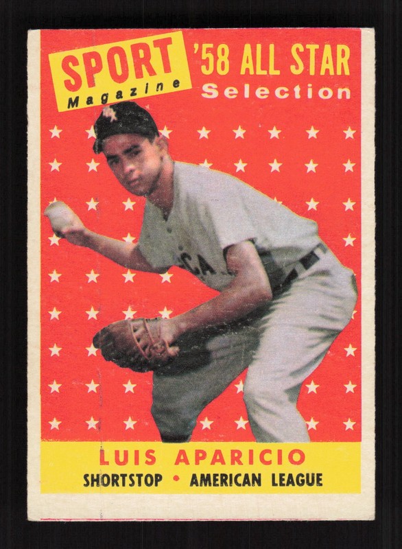 1958 Topps #483 Luis Aparicio GD (MC) b, front