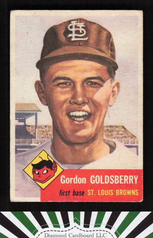 1953 Topps #200 Gordon Goldsberry GD d, front