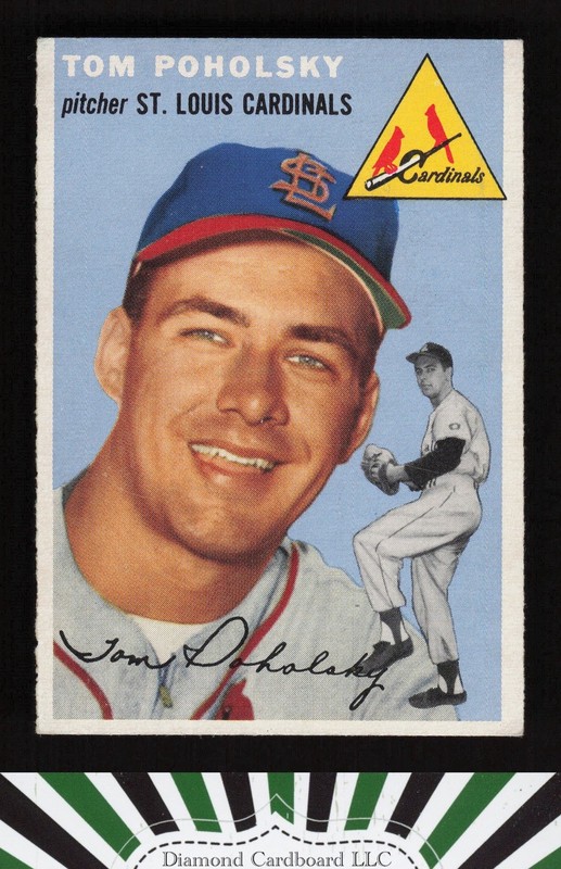 1954 Topps #142 Tom Poholsky GD e, front
