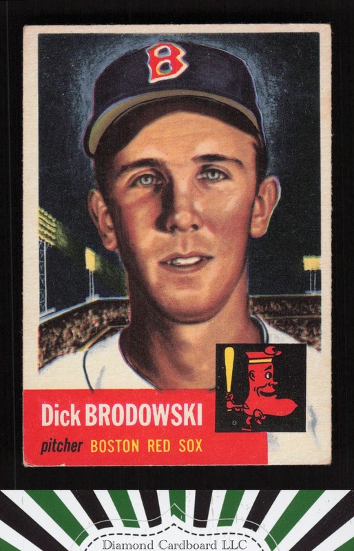 1953 Topps #69 Dick Brodowski VGEX f, front