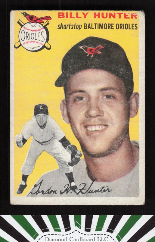 1954 Topps #48 Billy Hunter GD h, front