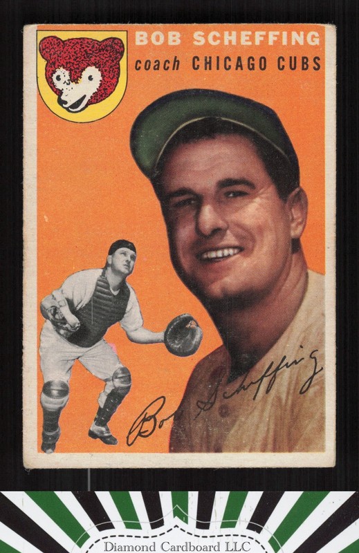1954 Topps #76 Bob Scheffing GD+ f, front