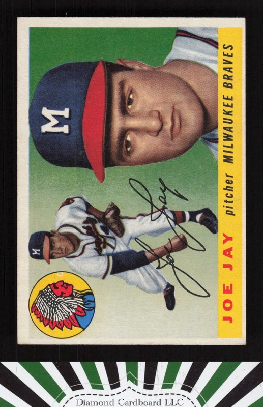 1955 Topps #134 Joe Jay EX i, front