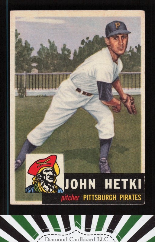 1953 Topps #235 John Hetki VG+ e, front
