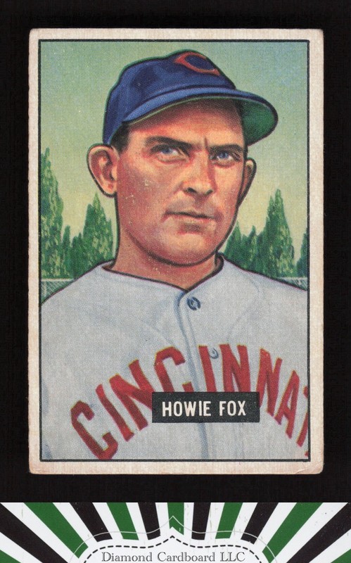 1951 Bowman #180 Howie Fox VG+, front