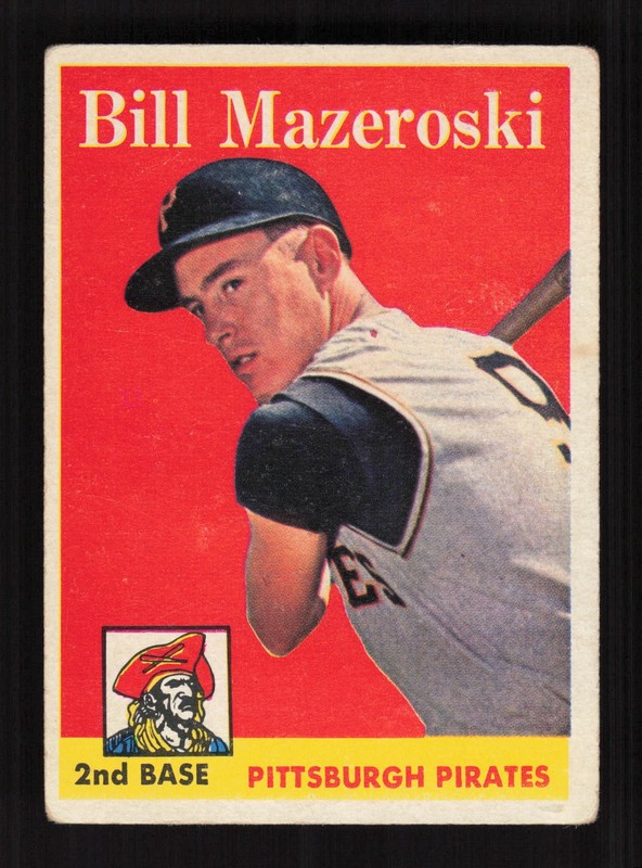 1958 Topps #238 Bill Mazeroski VG b, front