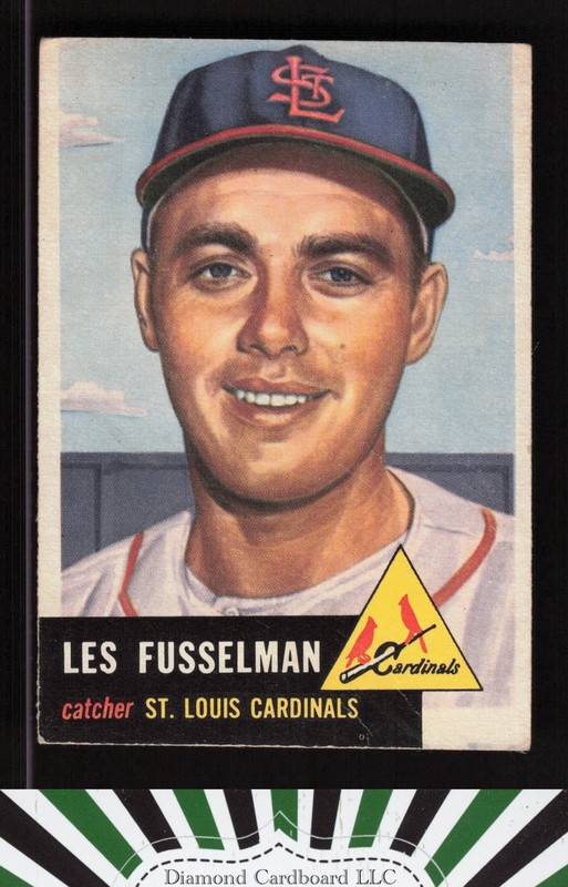 1953 Topps #218 Les Fusselman GD (MC) c, front