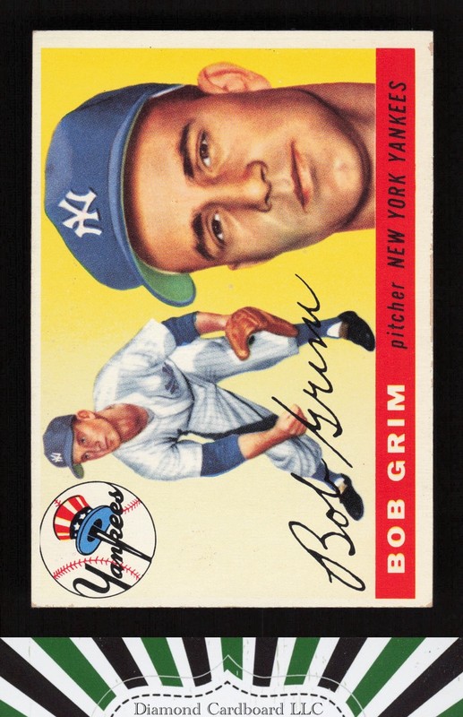 1955 Topps #80 Bob Grim VGEX i, front