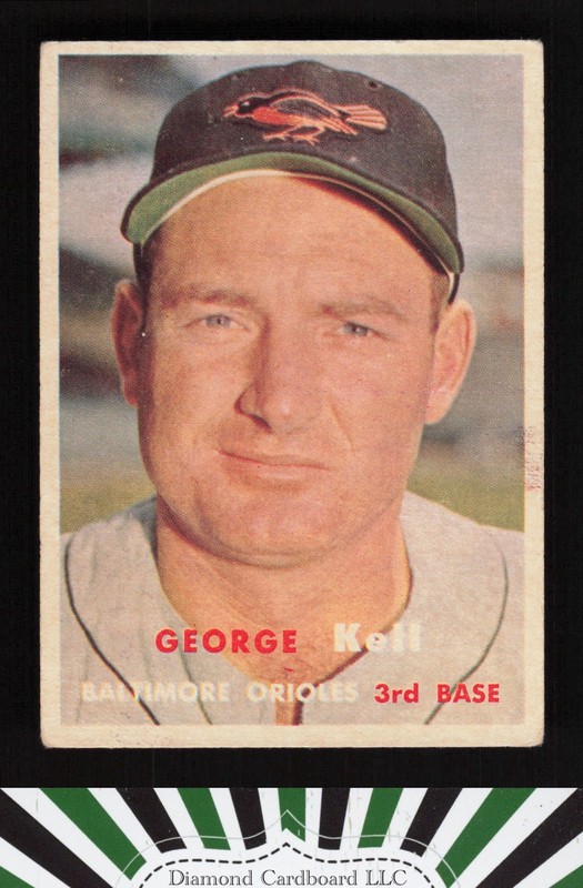 1957 Topps #230 George Kell VGEX e, front