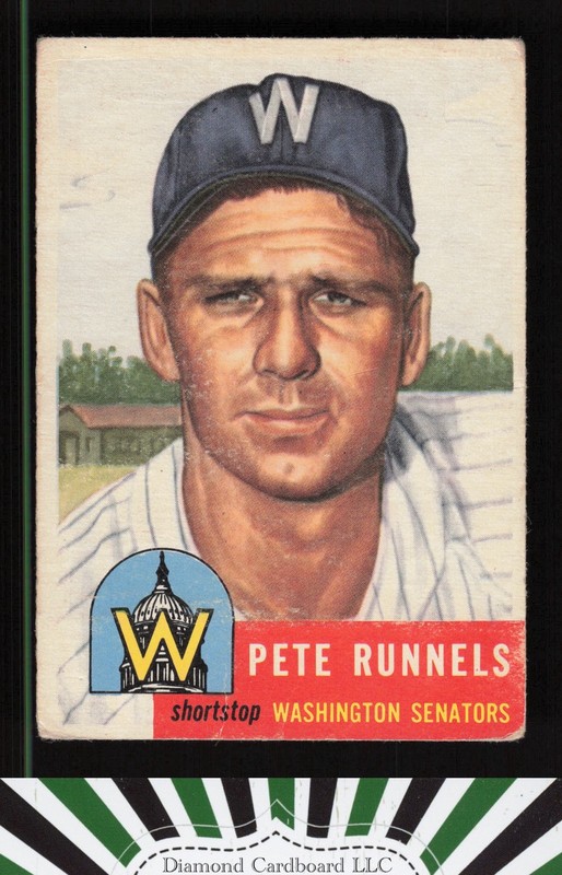 1953 Topps #219 Pete Runnels FR b, front