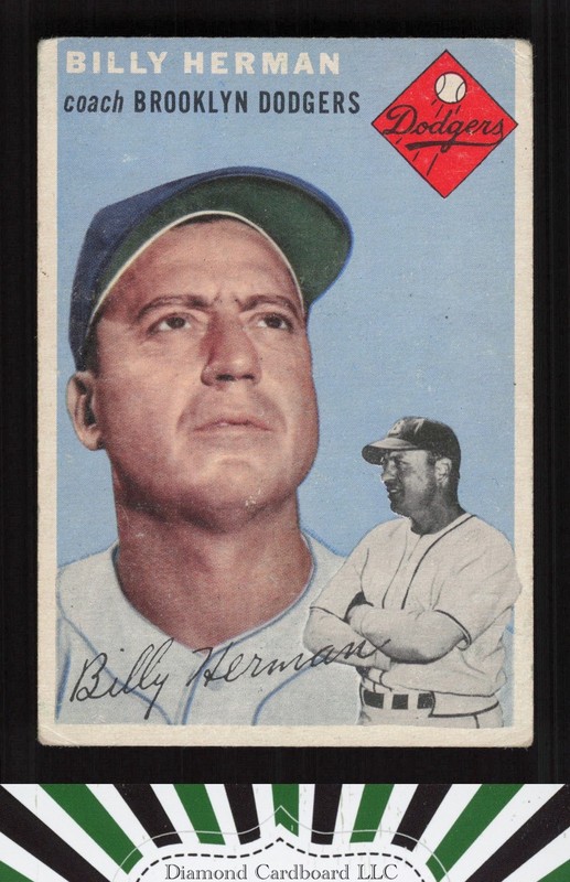 1954 Topps #86 Billy Herman GD+ j, front