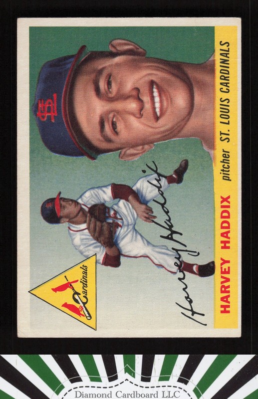 1955 Topps #43 Harvey Haddix VGEX e, front