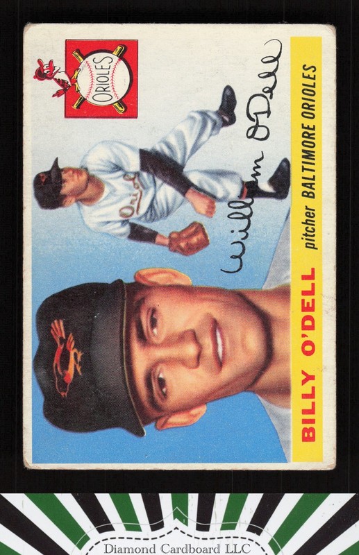 1955 Topps #57 Billy O'Dell GD o, front