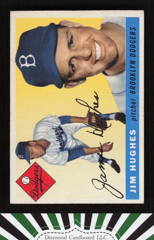 1955 Topps #51 Jim Hughes VGEX l, front