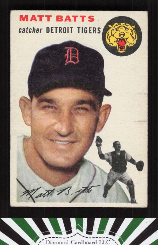 1954 Topps #88 Matt Batts VGEX d, front