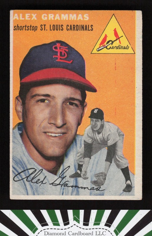 1954 Topps #151 Alex Grammas VG e, front