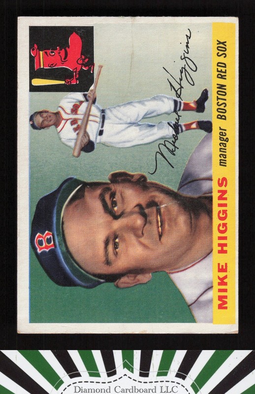 1955 Topps #150 Mike Higgins VG b, front