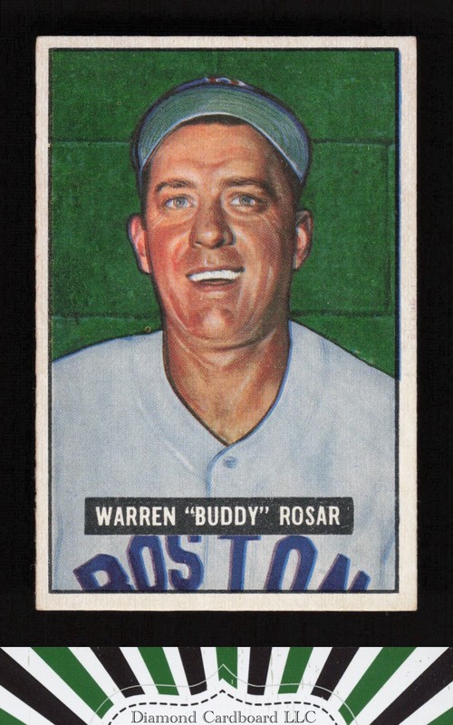 1951 Bowman #236 Buddy Rosar VGEX, front